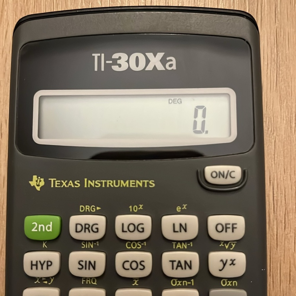 Texas Instruments TI-30Xa Scientific Calculator Solar Powered Works Tested - Picture 8 of 11